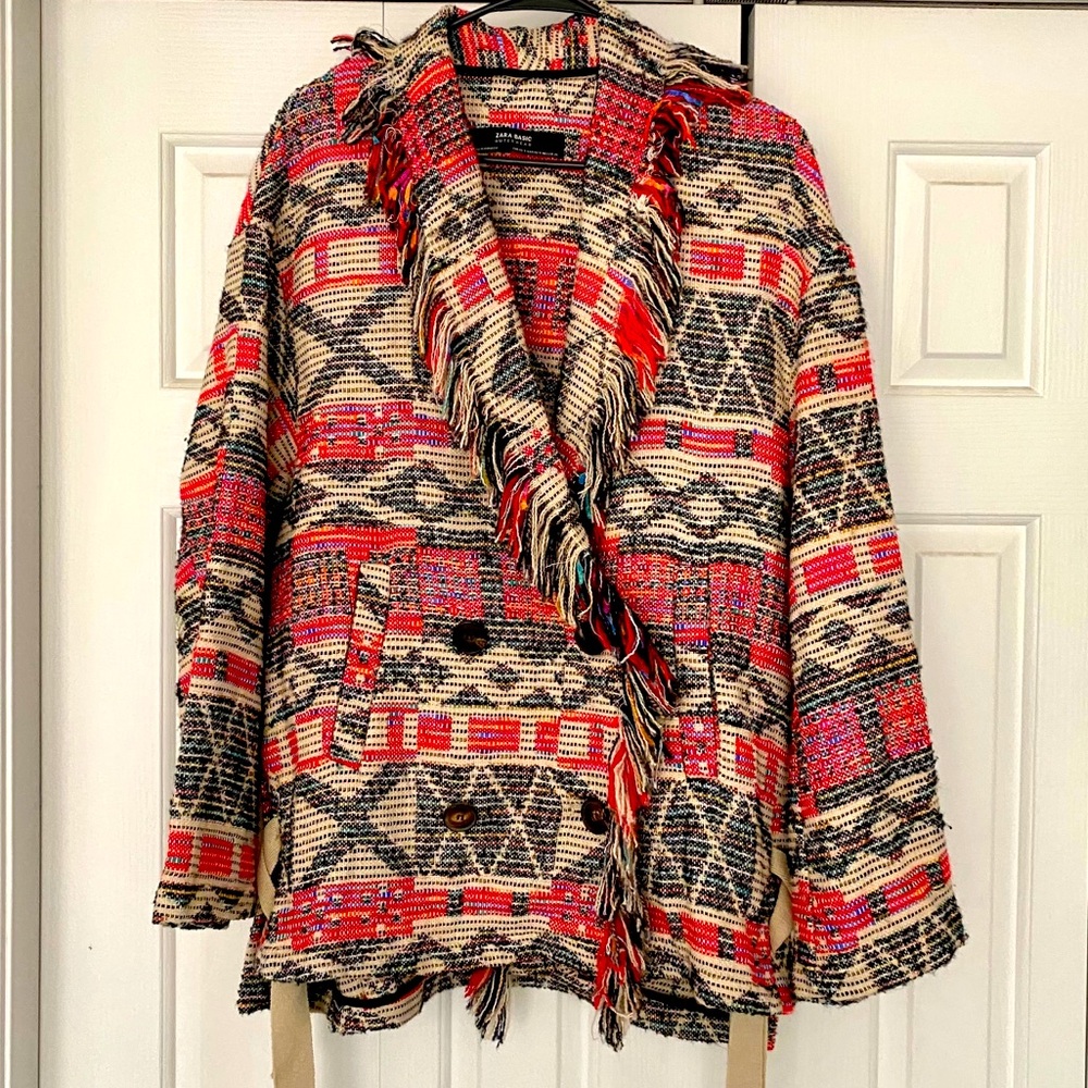 Aztec Fringe Jacket